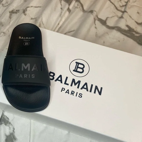 Kids Balmain Slides - Size 13 US, 31 EU